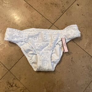 Victoria's Secret White crochet bikini bottom